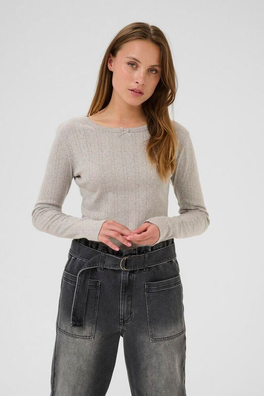 KAhilda T-Shirt - Light Grey Melange
