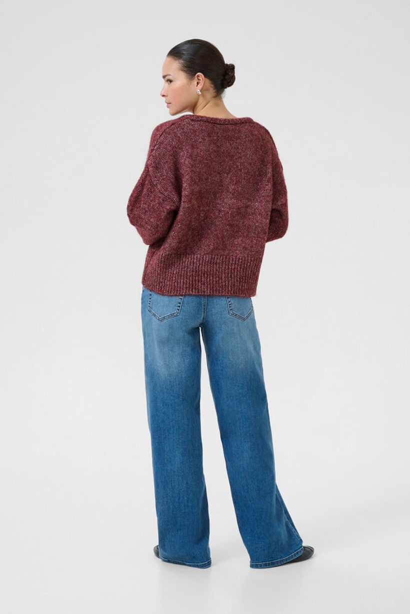 KAtrina Long Sleeve Pullover - Windsor Wine Melange
