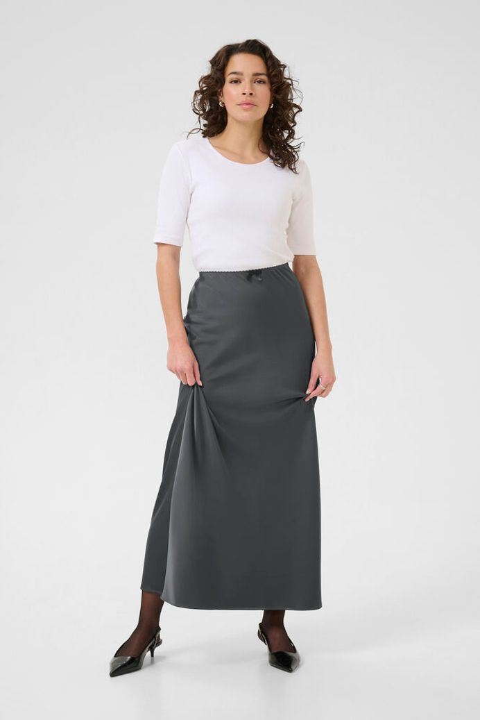 KAhill Long Skirt - Black Oyster