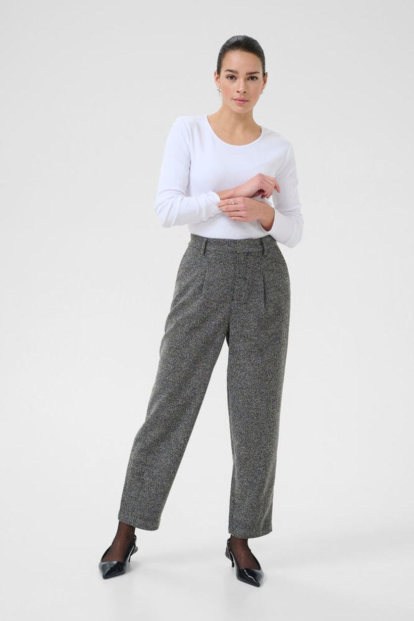 KAalba Pants - Black Melange