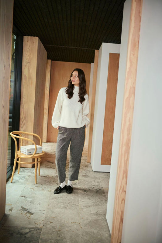 KAalba Pants - Black Melange