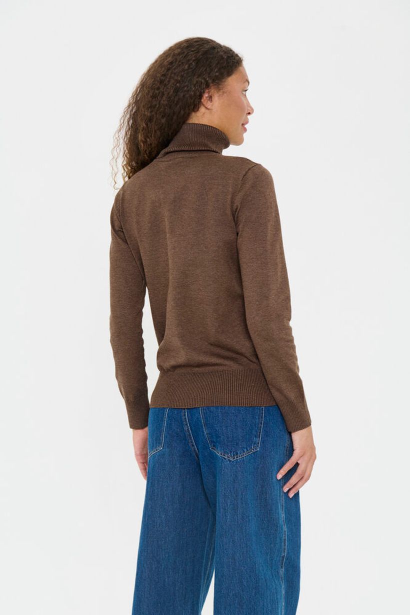 MilaSZ Rollneck Pullover - Fondue Fudge Melange