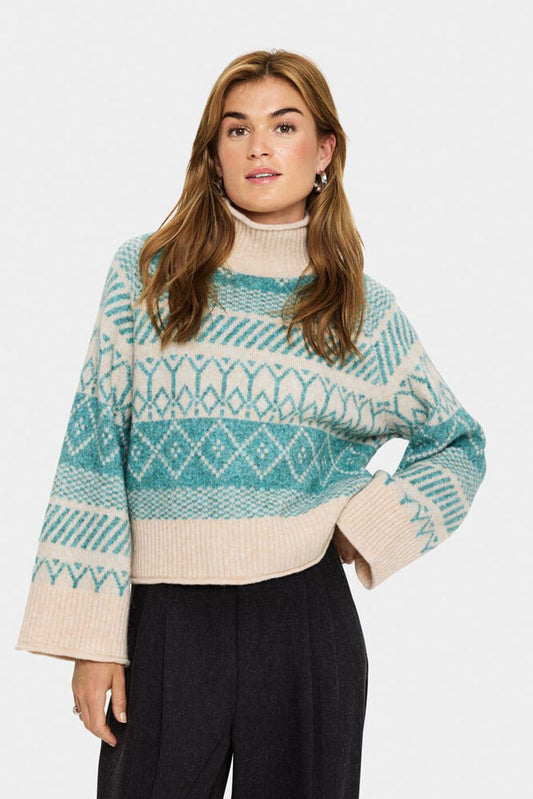 MichaSZ Rollneck - Aqua Haze Melange