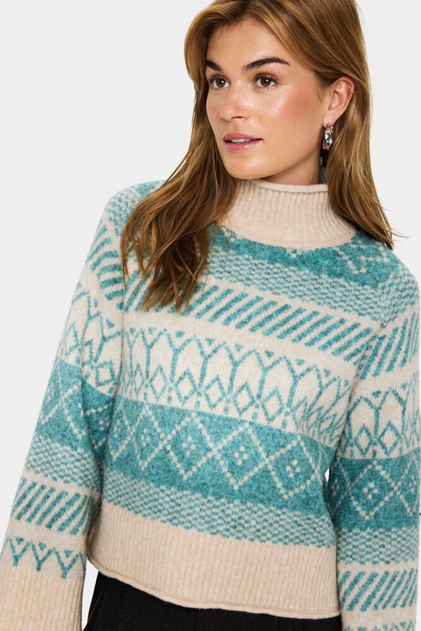 MichaSZ Rollneck - Aqua Haze Melange