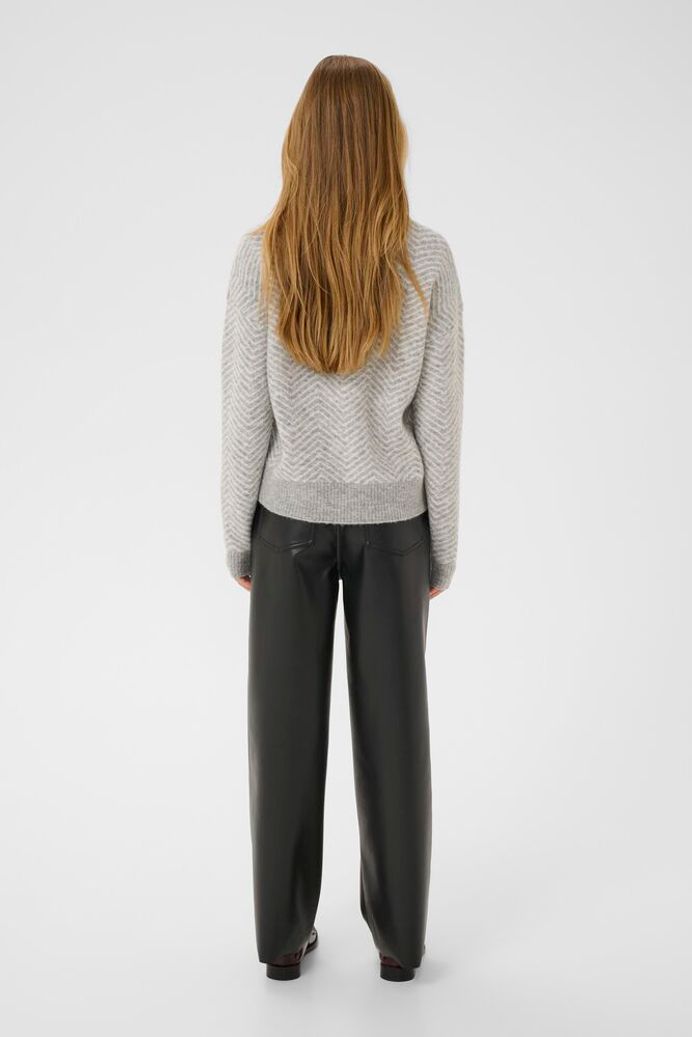 KAbitzy Pullover  - Grey Melange / Chalk Zig Zag