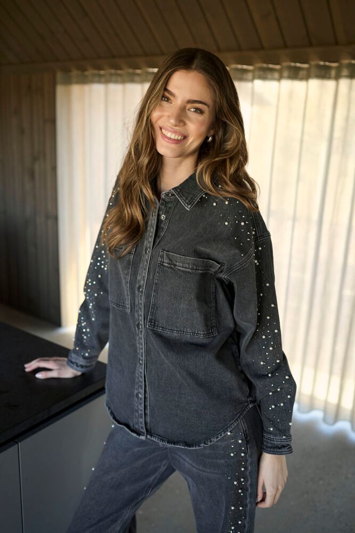 Kapetra Denim Shirt - Grey Vintage Wash