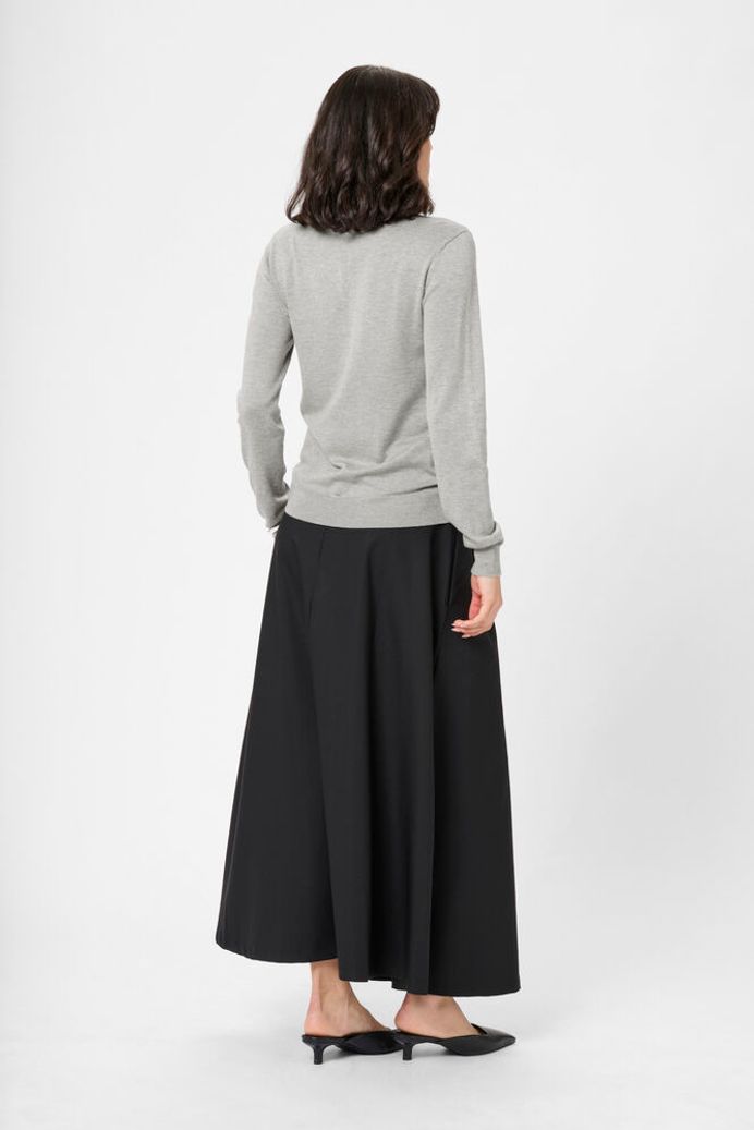 KAjada Polo Pullover - Grey Melange