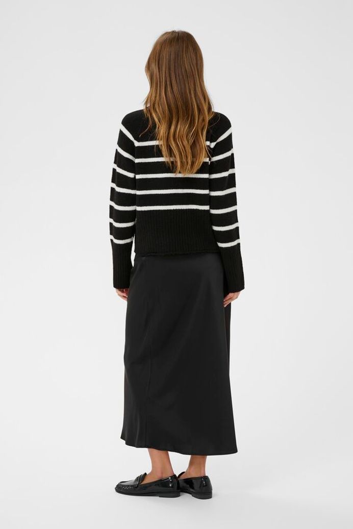 KAerin Knit Pullover - Black Chalk Stripe