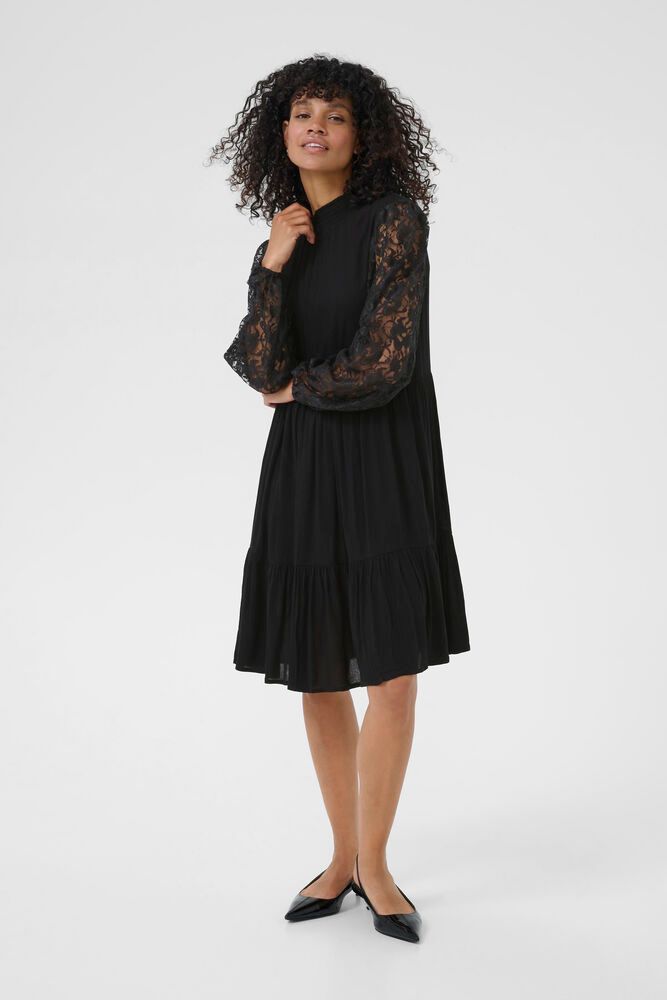KAstine Amber Lace Dress - Black Deep