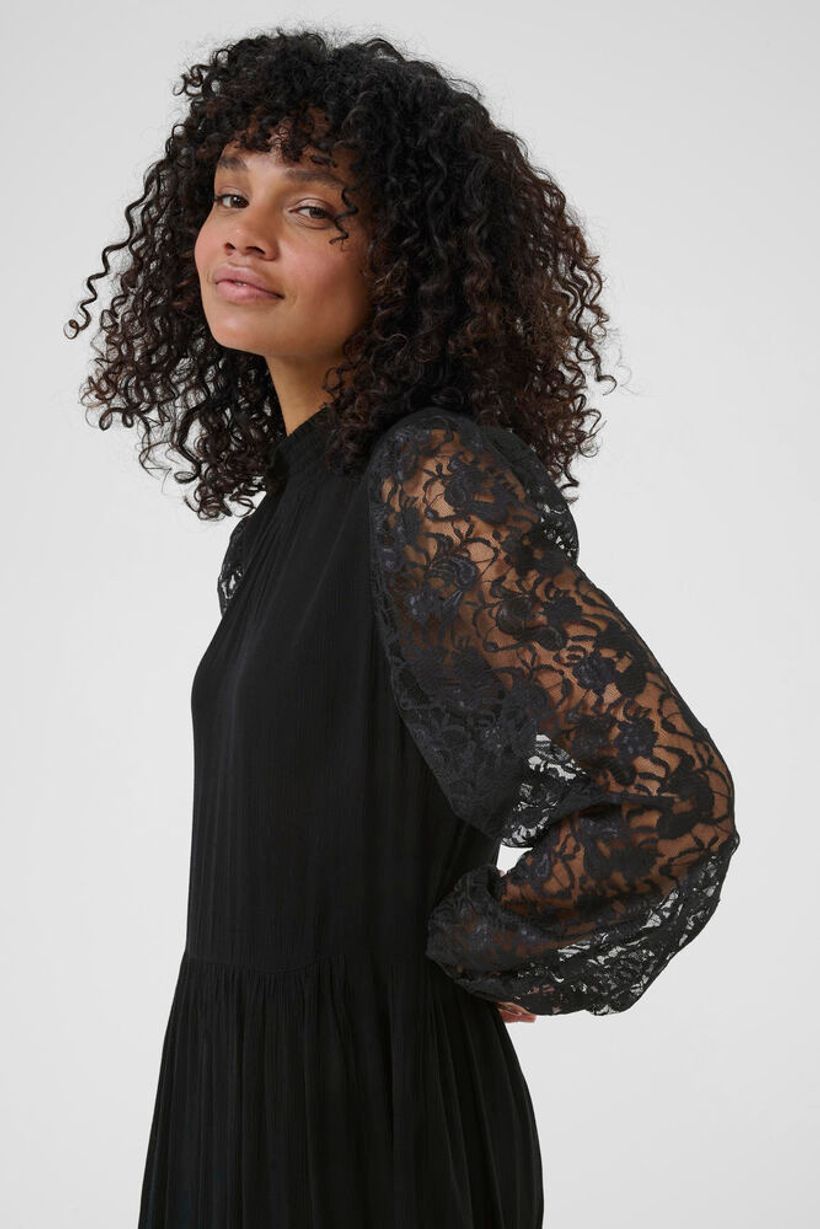 KAstine Amber Lace Dress - Black Deep