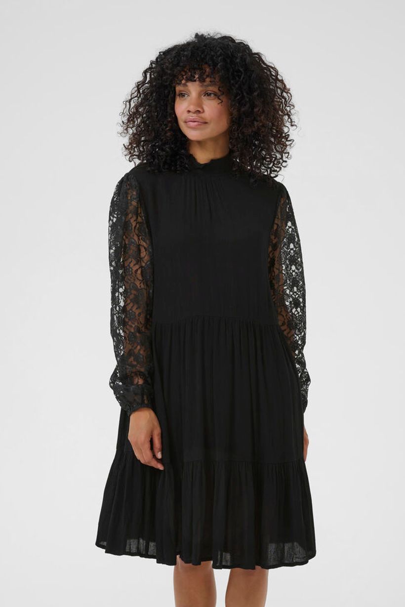 KAstine Amber Lace Dress - Black Deep