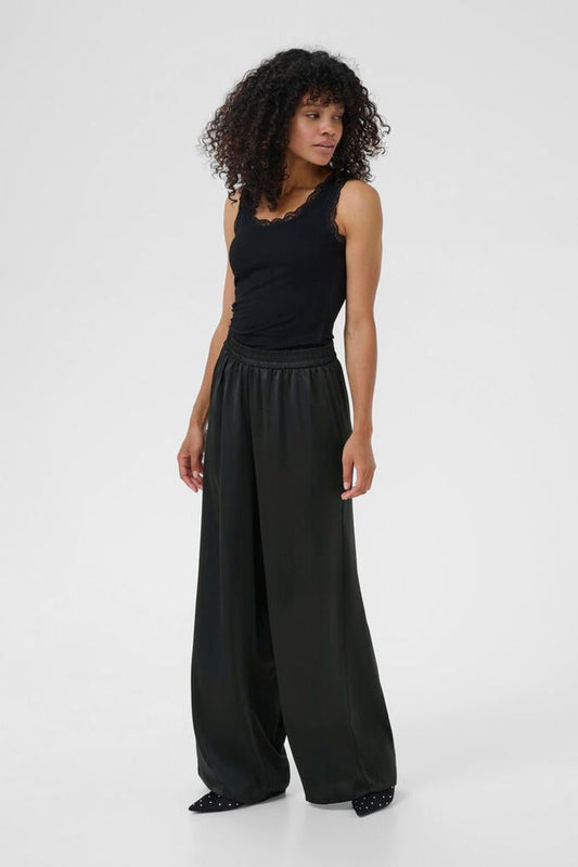KAlotte Wide Pants - Black Deep