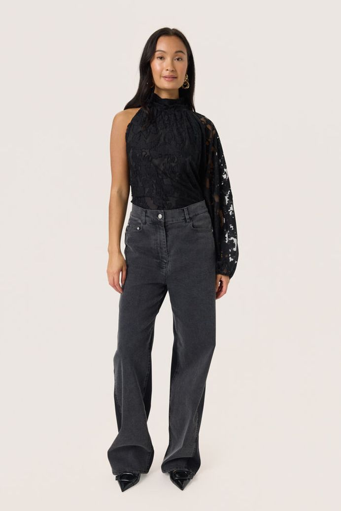 SLRhea Jeans - Black Washed Denim