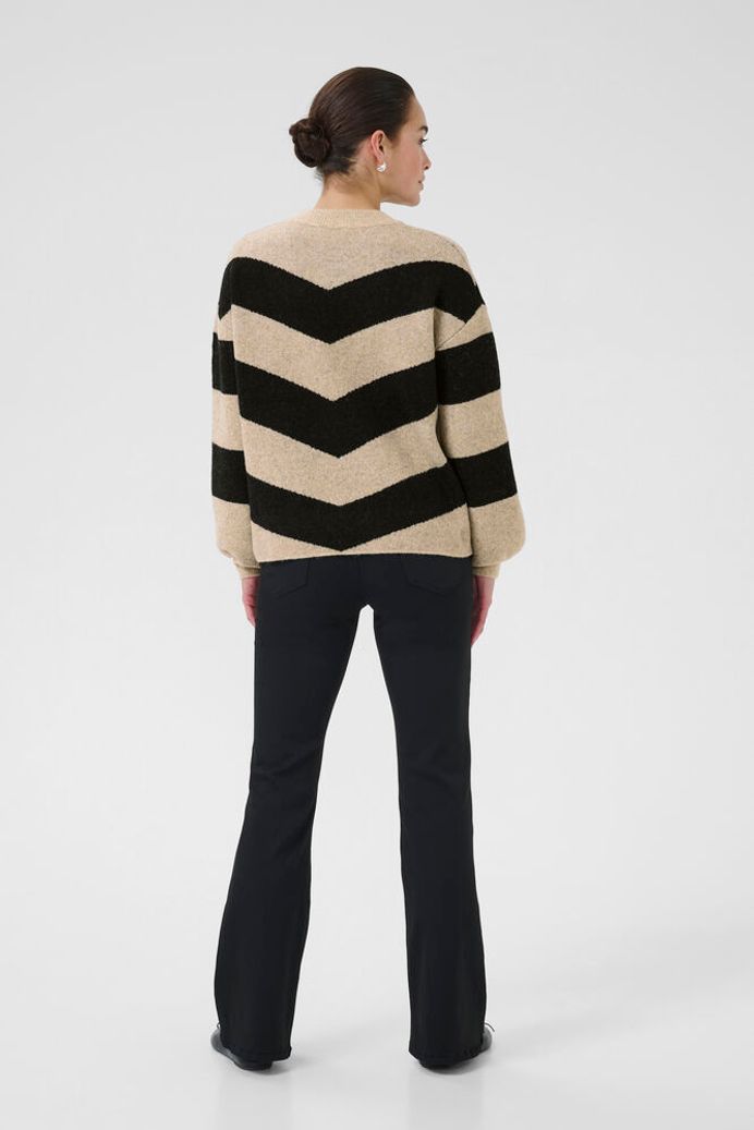 KAverana Knit Pullover - Feather Grey Melange / Black