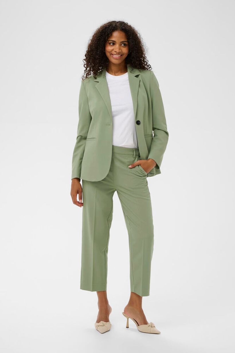 KAsakura HIgh Waisted Cropped Trousers - Sea Spray