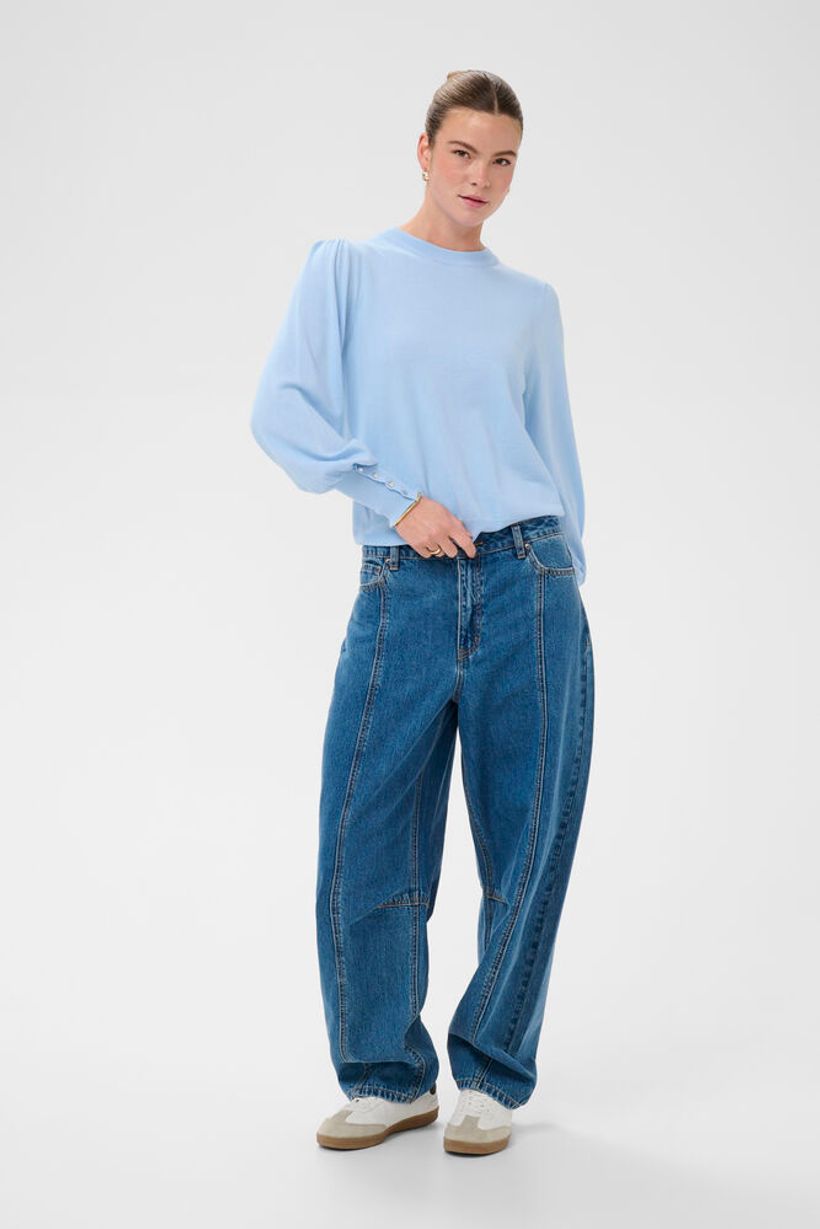 KAlizza Round Neck Pullover - Powder Blue