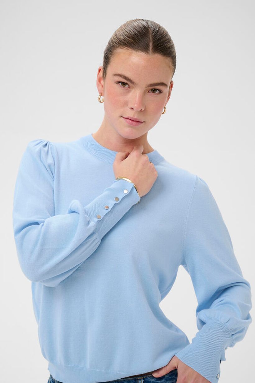 KAlizza Round Neck Pullover - Powder Blue