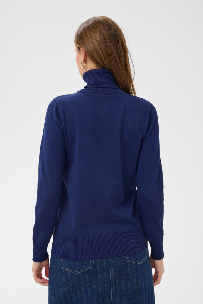 MilaSZ Rollneck Pullover - Navy Peony