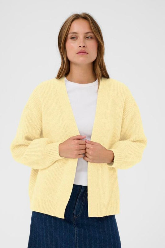 OttolineSZ Open Cardigan - Lemon Drop Melange