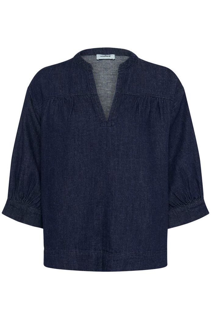 SLChaman Toledo Blouse - Dark Blue Denim
