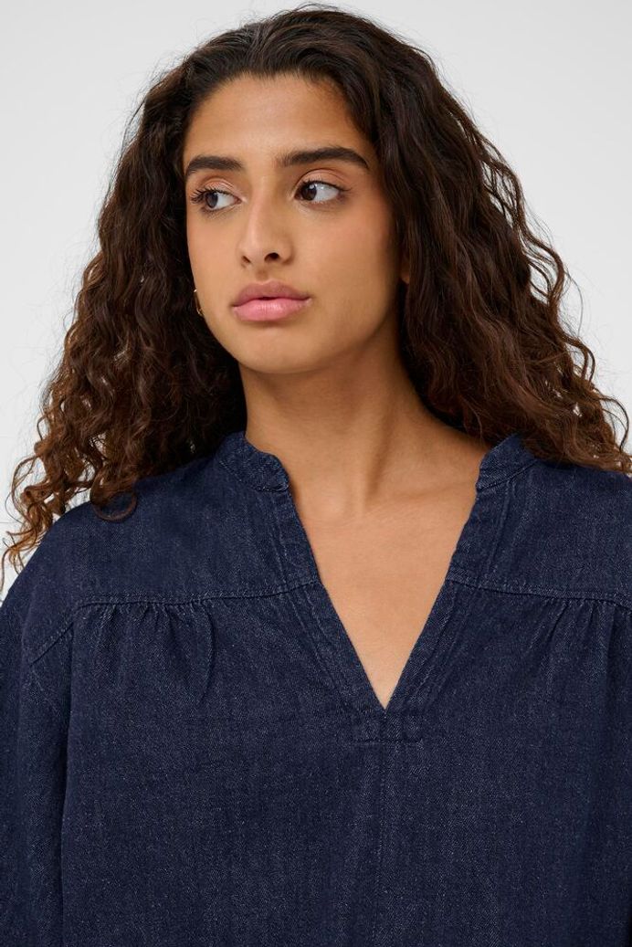 SLChaman Toledo Blouse - Dark Blue Denim
