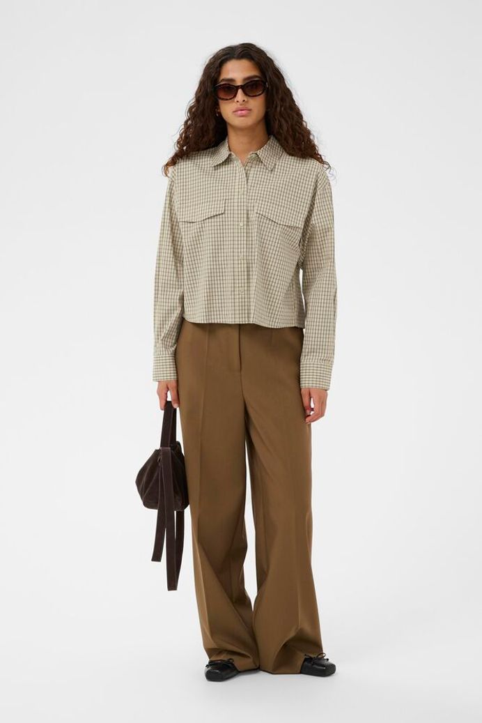 SLSivah Shirt - Parchment Check