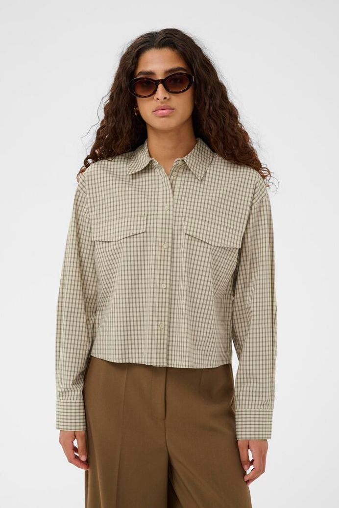 SLSivah Shirt - Parchment Check