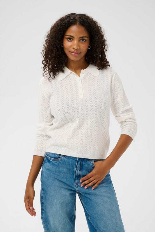 KAlenia Polo Pullover - Chalk