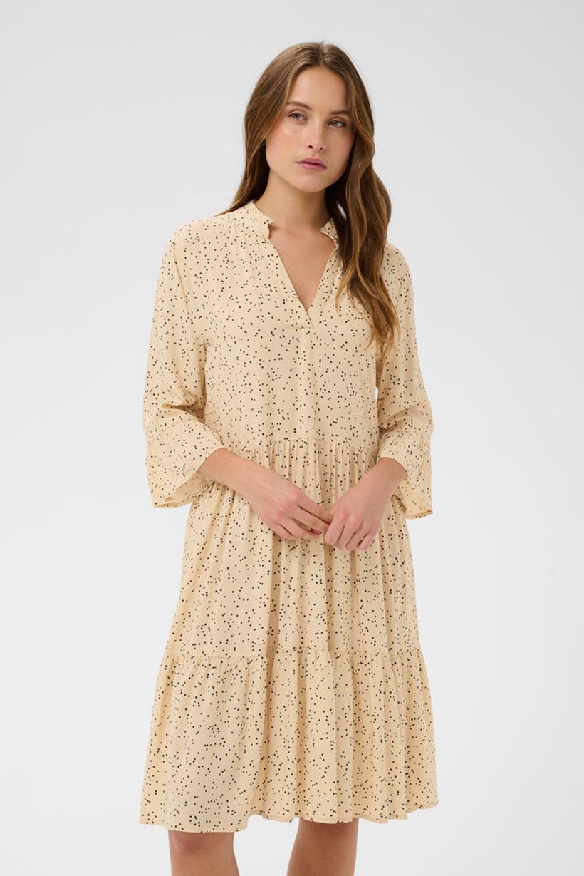 EdaSZ Dress - Cream Black Mini Dots