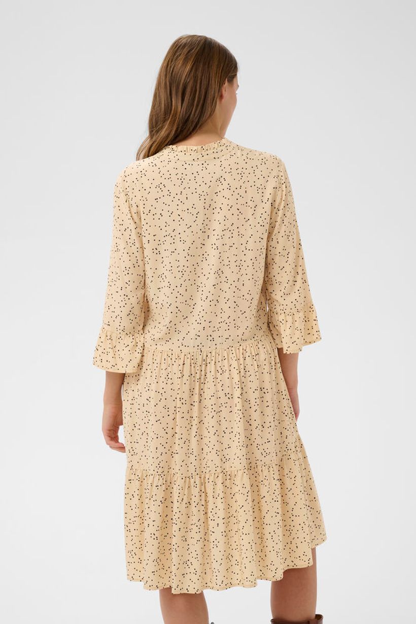 EdaSZ Dress - Cream Black Mini Dots