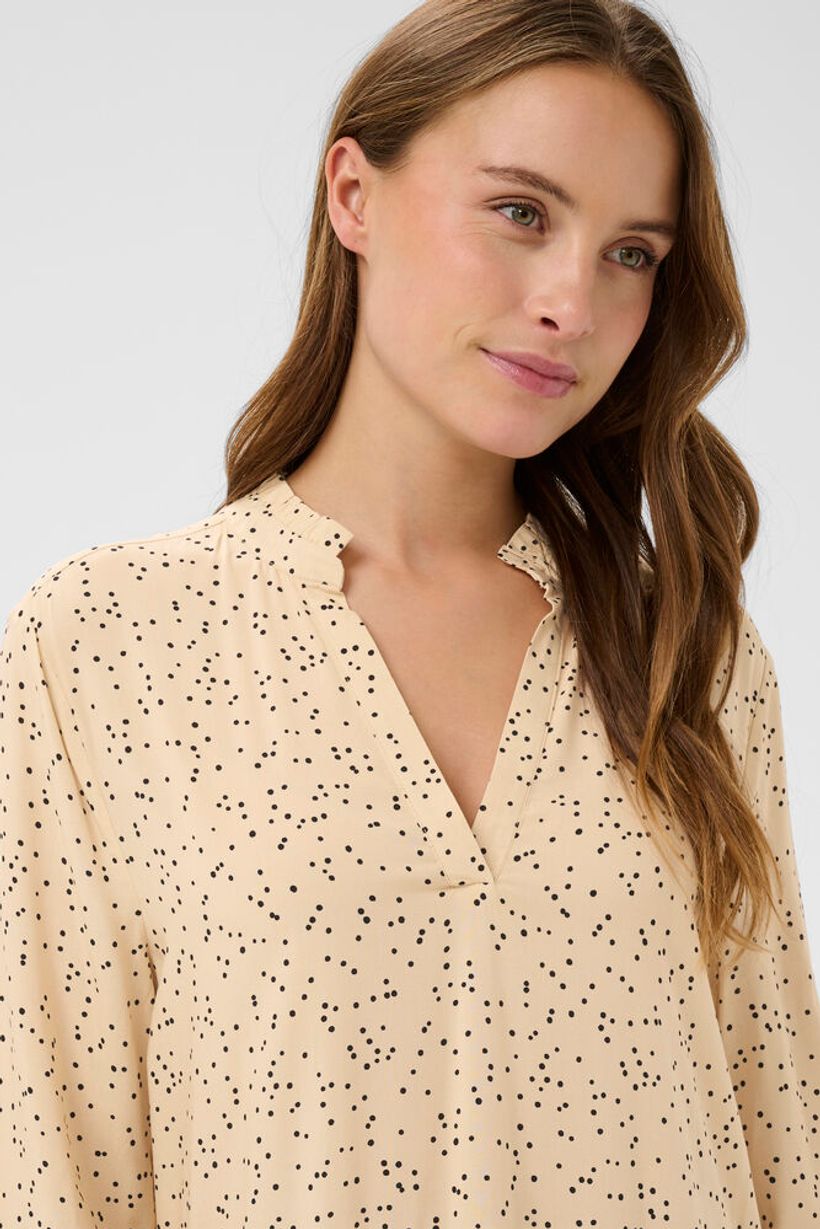 EdaSZ Dress - Cream Black Mini Dots