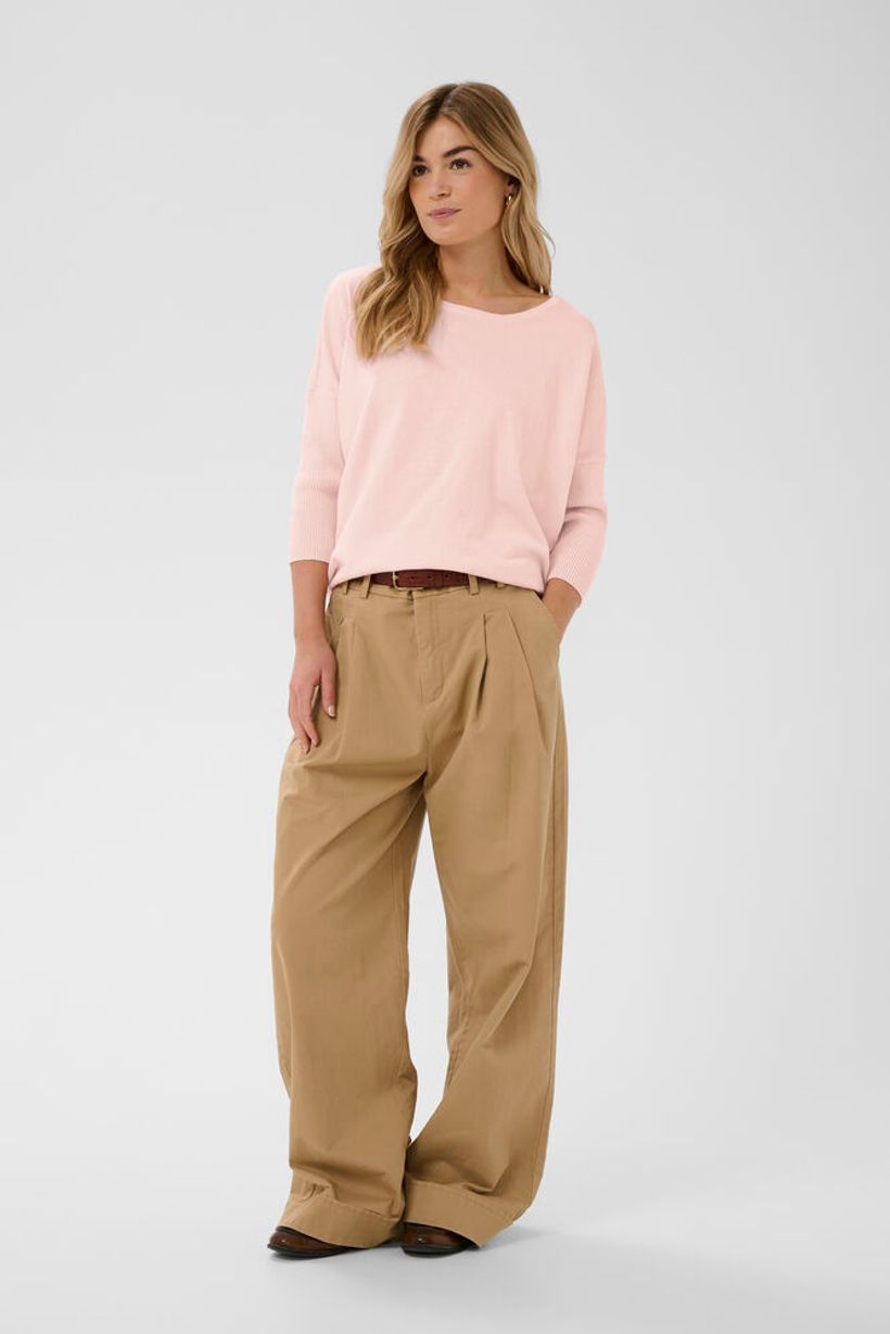 MilaSZ Round Neck Pullover - Chalk Pink
