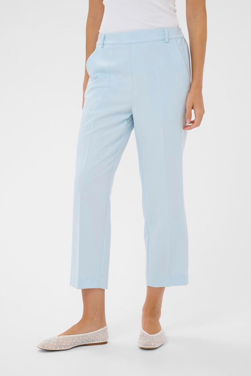 KAsakura HIgh Waisted Cropped Trousers - Nantucket Breeze