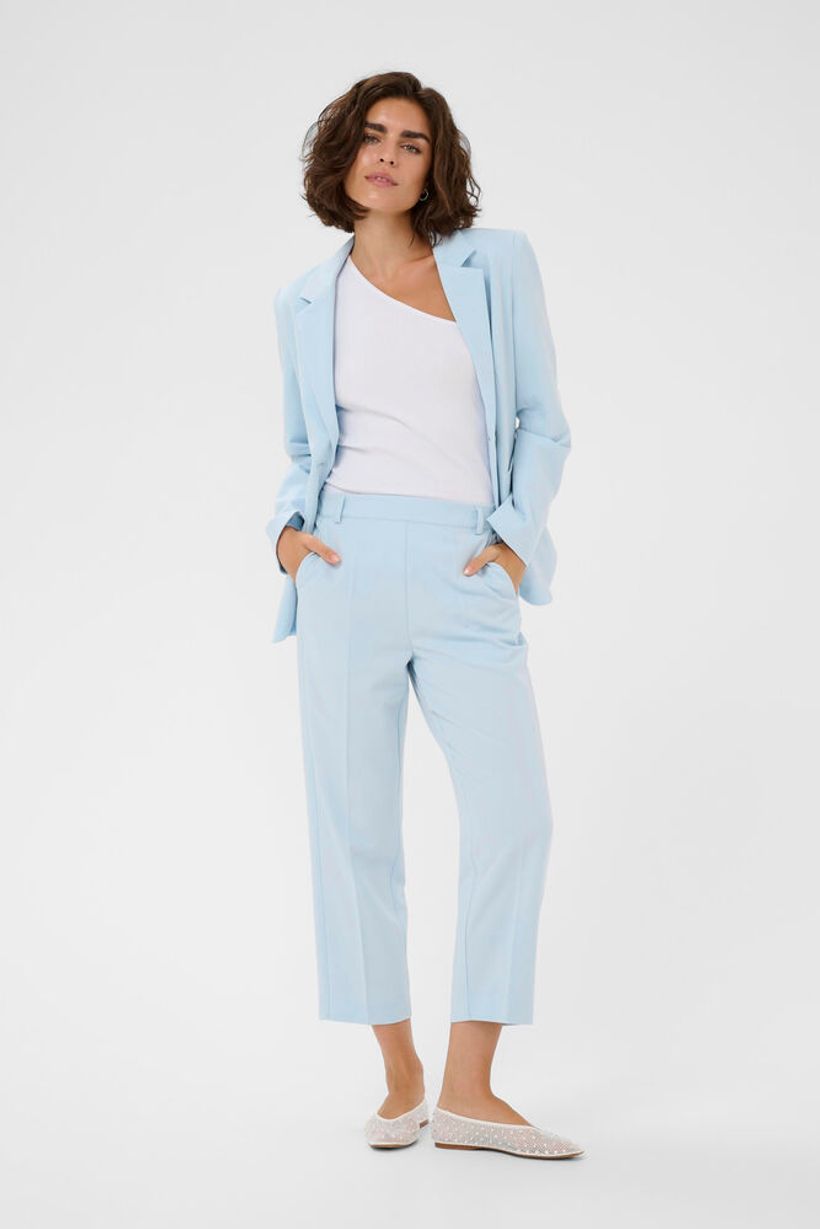 KAsakura HIgh Waisted Cropped Trousers - Nantucket Breeze