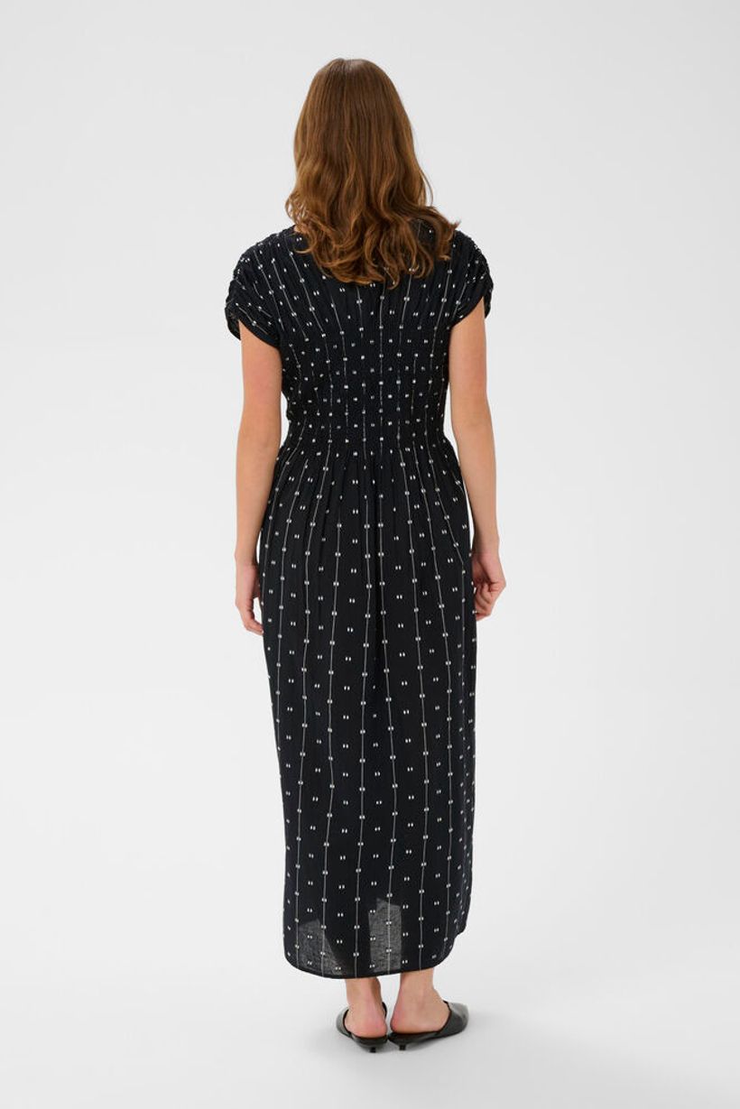 SLAmelie Dress - Black With White Dobby