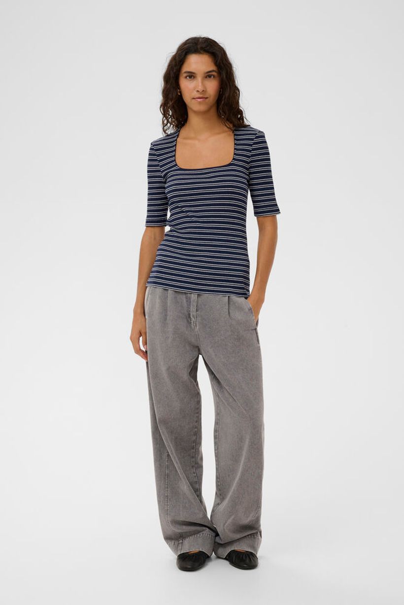 SLSimone Striped Tee - India Ink Stripe