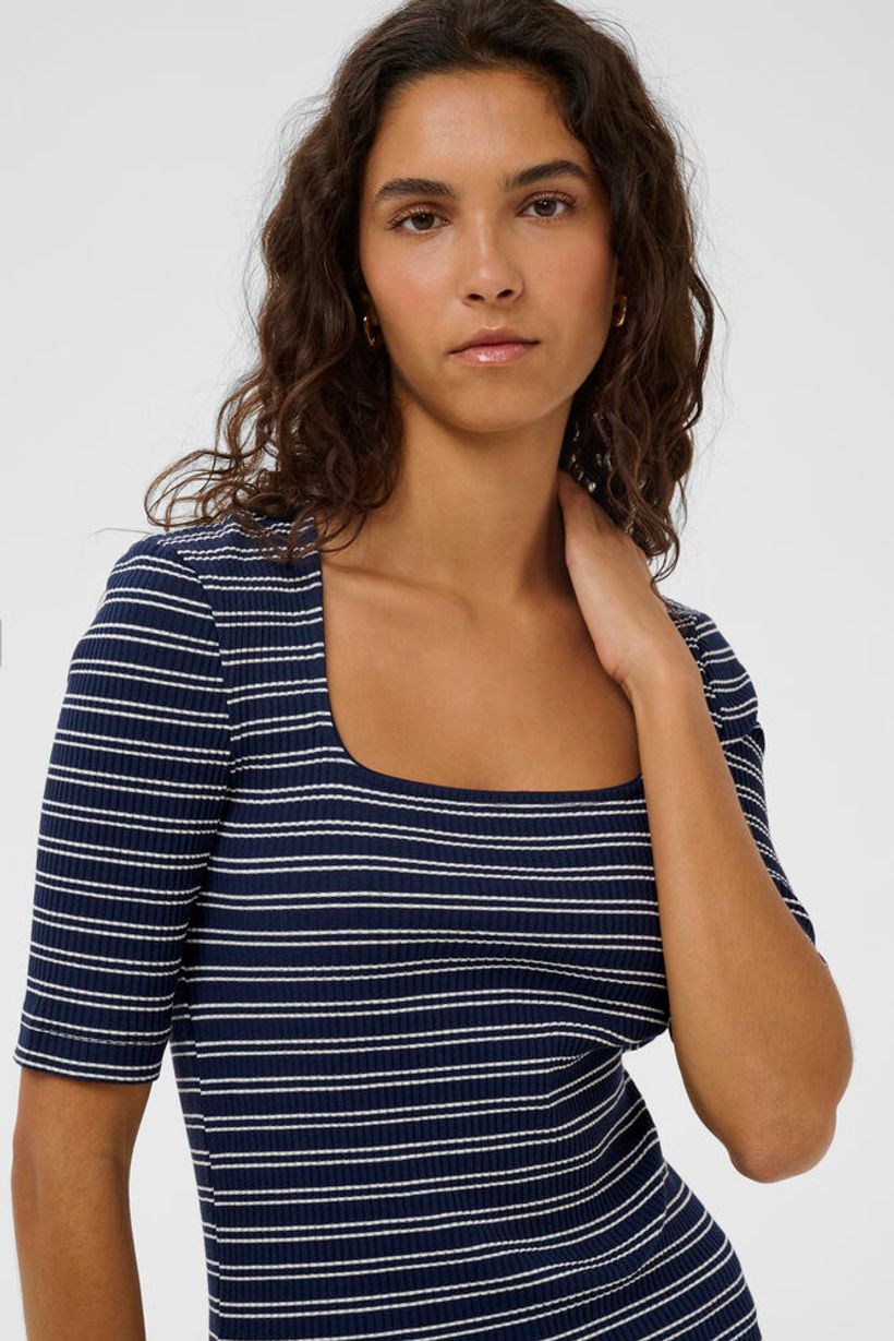 SLSimone Striped Tee - India Ink Stripe