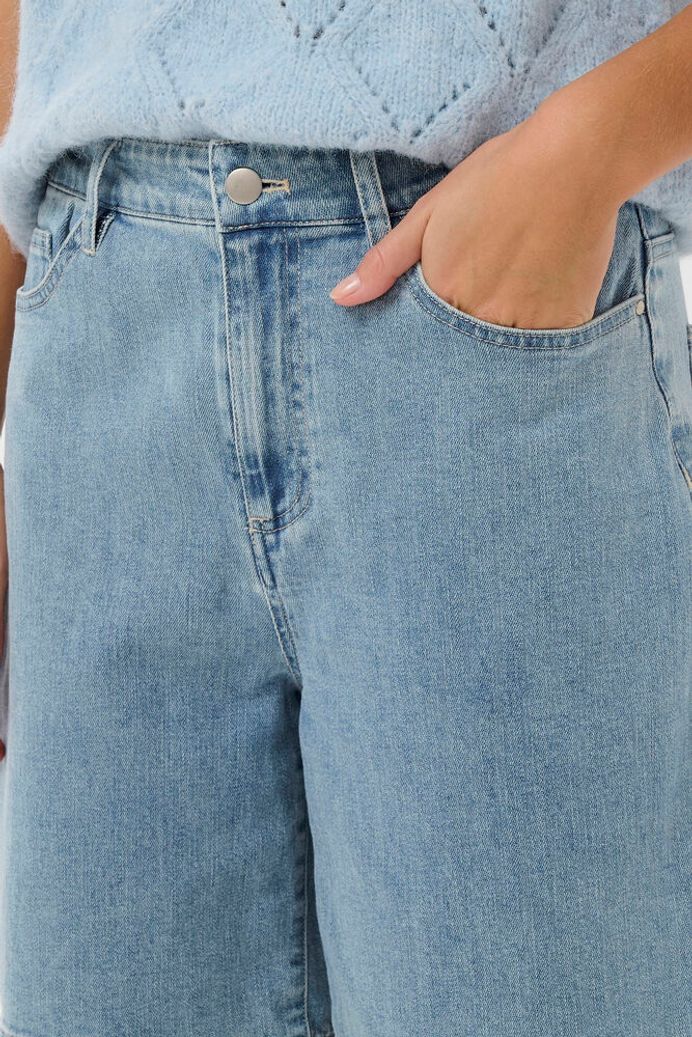 PolinaSZ Jeans Shorts - Light Blue Denim