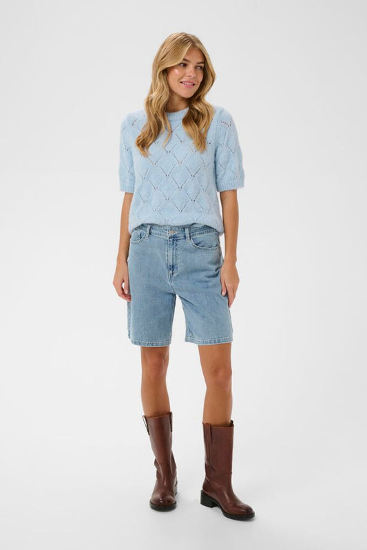PolinaSZ Jeans Shorts - Light Blue Denim