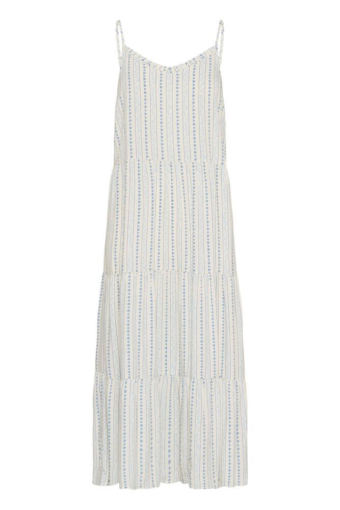 EdaSZ Maxi Strap Dress - Ice Vallarta Flower Stripes