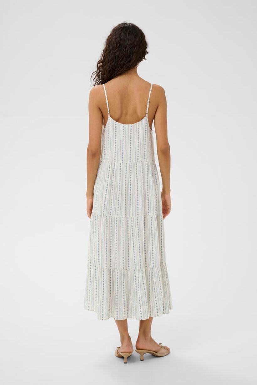 EdaSZ Maxi Strap Dress - Ice Vallarta Flower Stripes