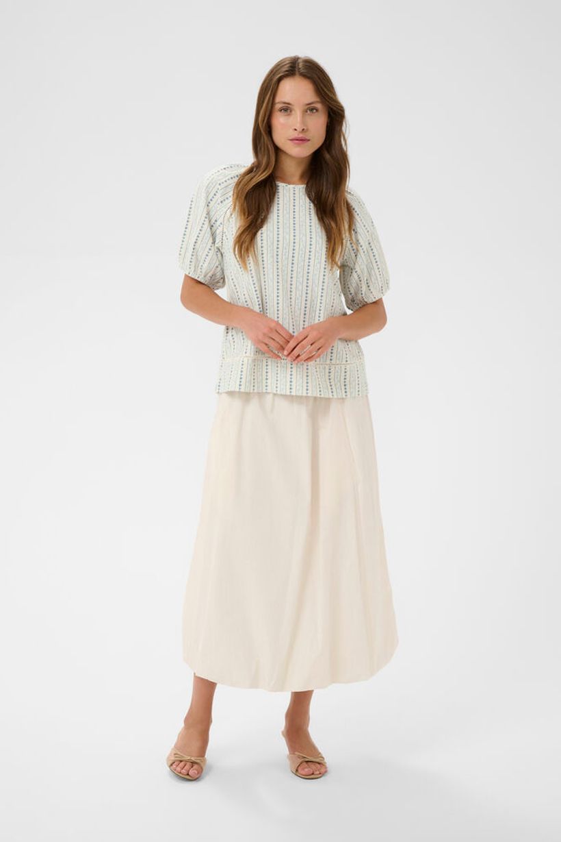 RajaSZ Blouse - Ice Vallarta Flower Stripes