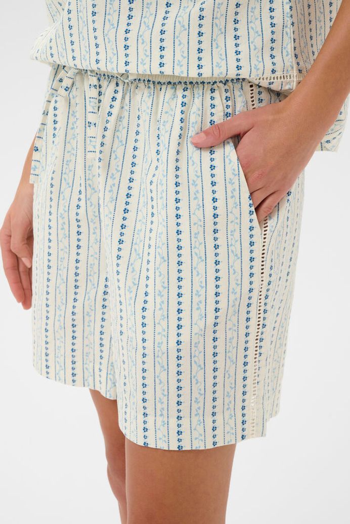 RajaSZ Shorts - Ice Vallarta Flower Stripes