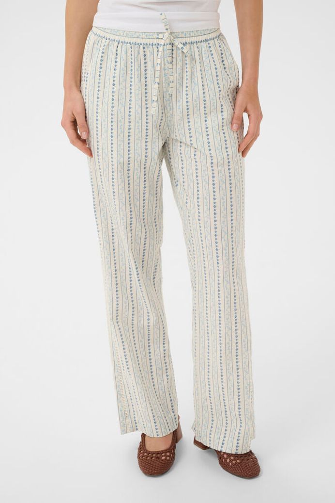 RajaSZ Trousers - Ice Vallarta Flower Stripes
