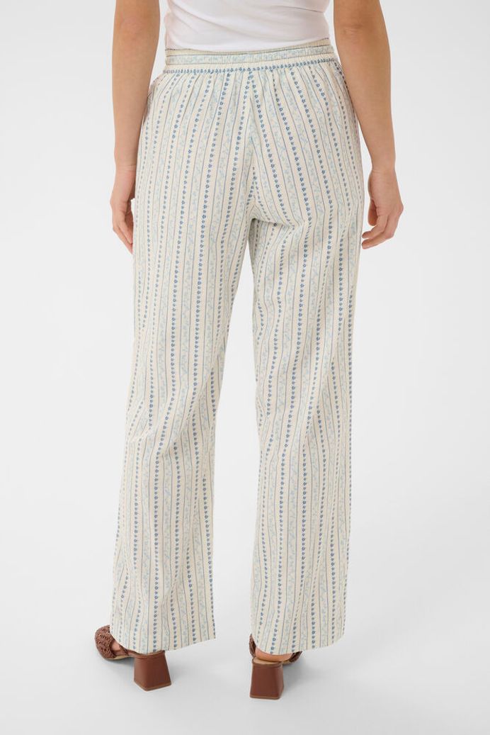 RajaSZ Trousers - Ice Vallarta Flower Stripes