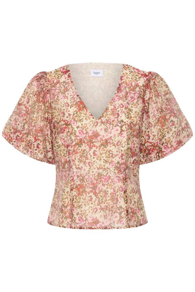 RainieSZ Blouse - Ballerina Brushed Pink Blooms