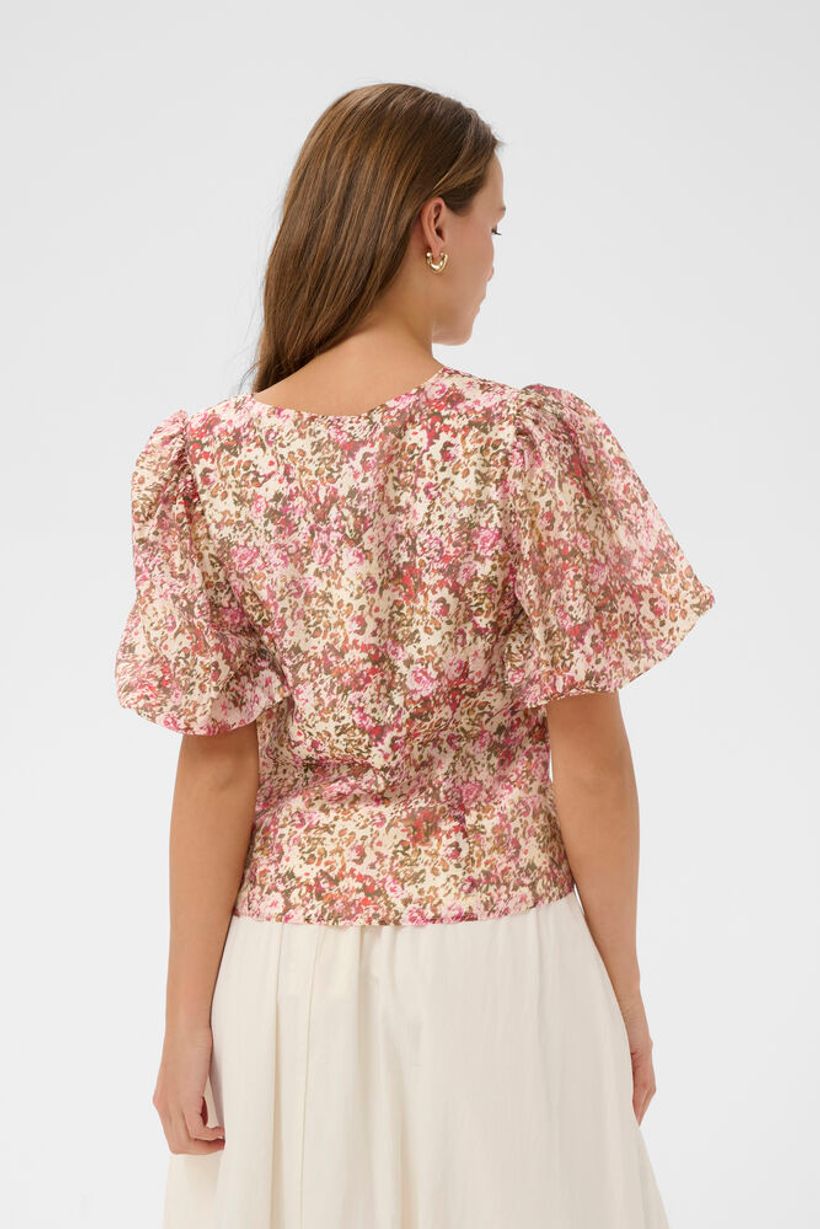 RainieSZ Blouse - Ballerina Brushed Pink Blooms