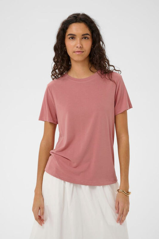 SLColumbine Crew Neck T-Shirt - Ash Rose