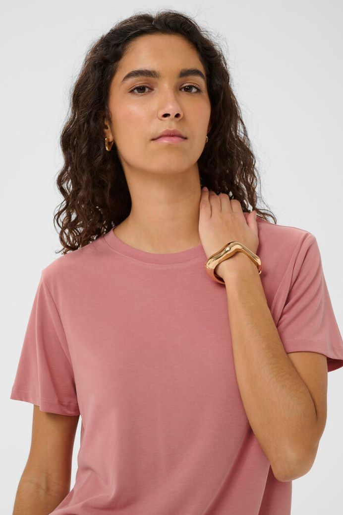 SLColumbine Crew Neck T-Shirt - Ash Rose