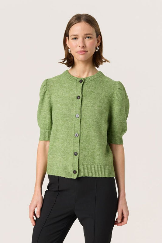 SLAmani Cardigan - Smoke Green Melange